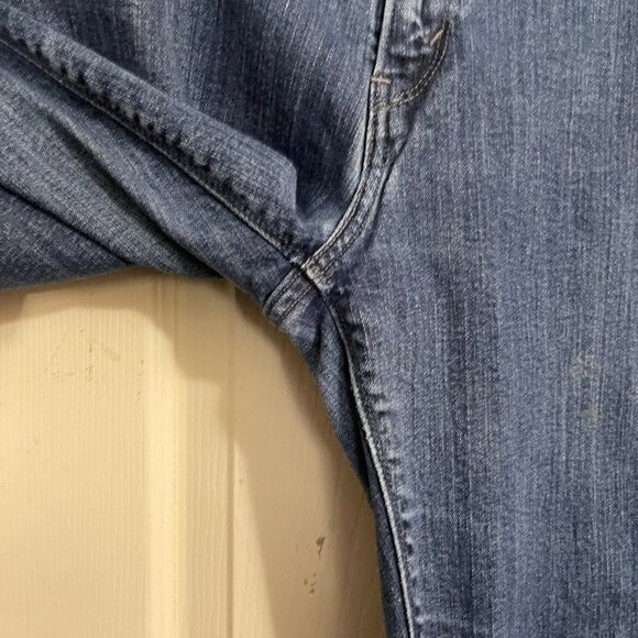 Levi's Womens Dark Wash 515 Bootcut Flap Button Pocket Mid Rise Jeans Size 16 - Picture 8 of 10